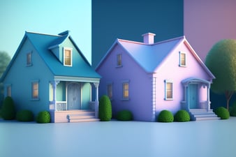 set-houses-with-blue-roof-blue-house-with-pink-roof